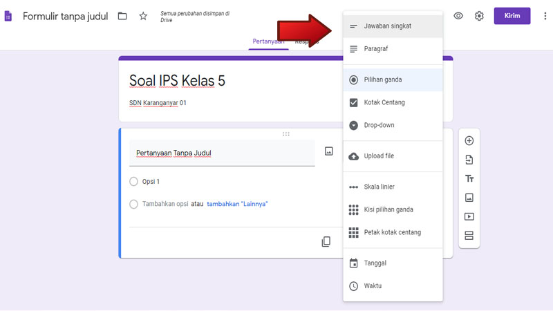 Cara Membuat Soal Online Menggunakan Google Form — Pastiin Dulu